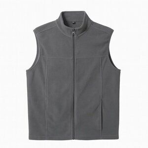 RWR Gray Full-Zip Fleece Vest Men’s Size Large Warm Casual Layer